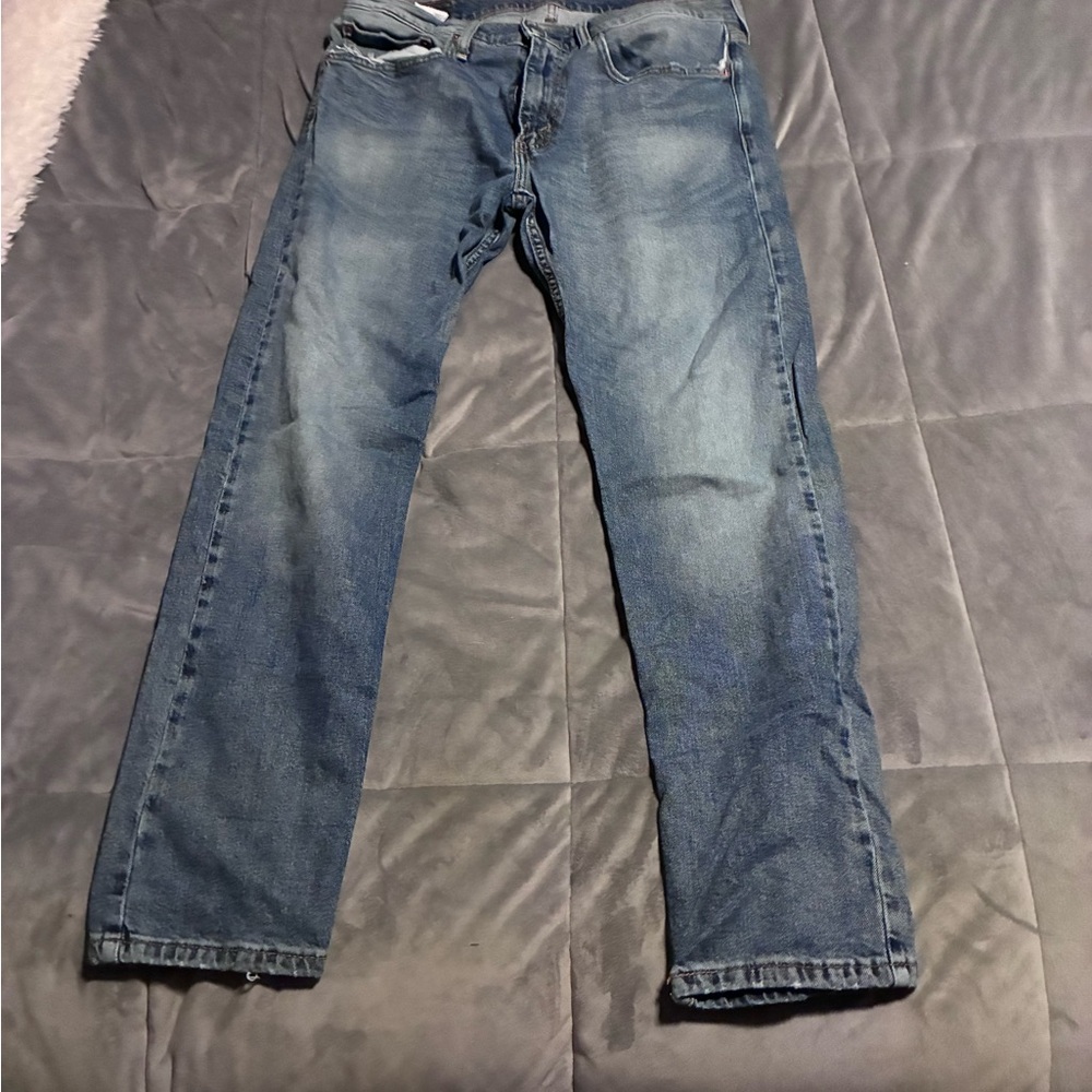 Levi's Straight Men's Jeans in Light Blue Denim - Picture 2 of 6